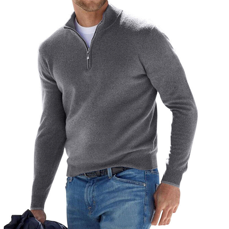 Men’s Long-Sleeve Bottoming Shirt – Sleek, Versatile & Comfortable