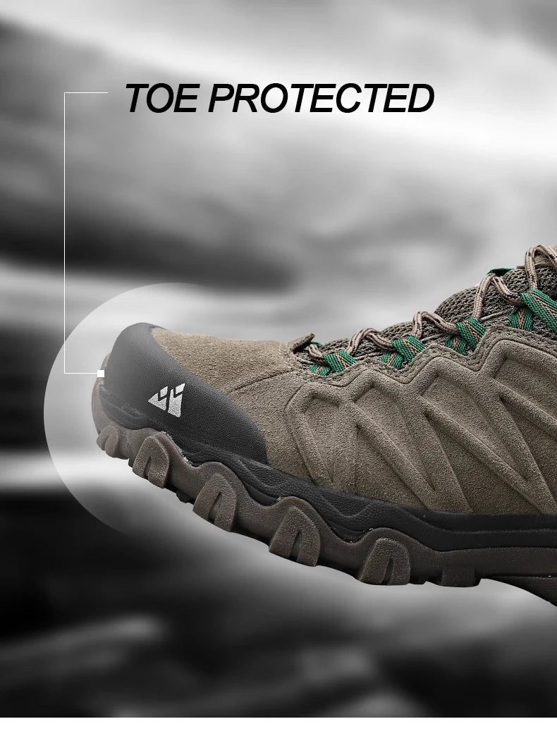 HIKEUP Premium Leather Hiking Shoes – High-Quality Comfort for Every Adventure