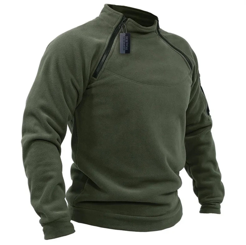 Men’s Tactical Polar Fleece Jacket – Warm, Windproof & Durable