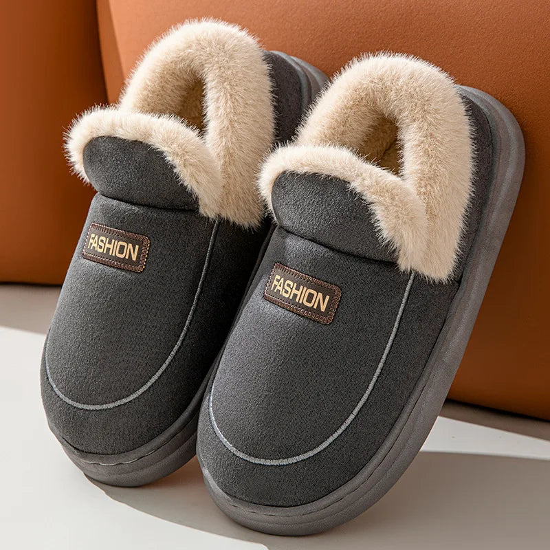 Women’s Plush Winter Slippers – Cozy, Fluffy, and Anti-Skid