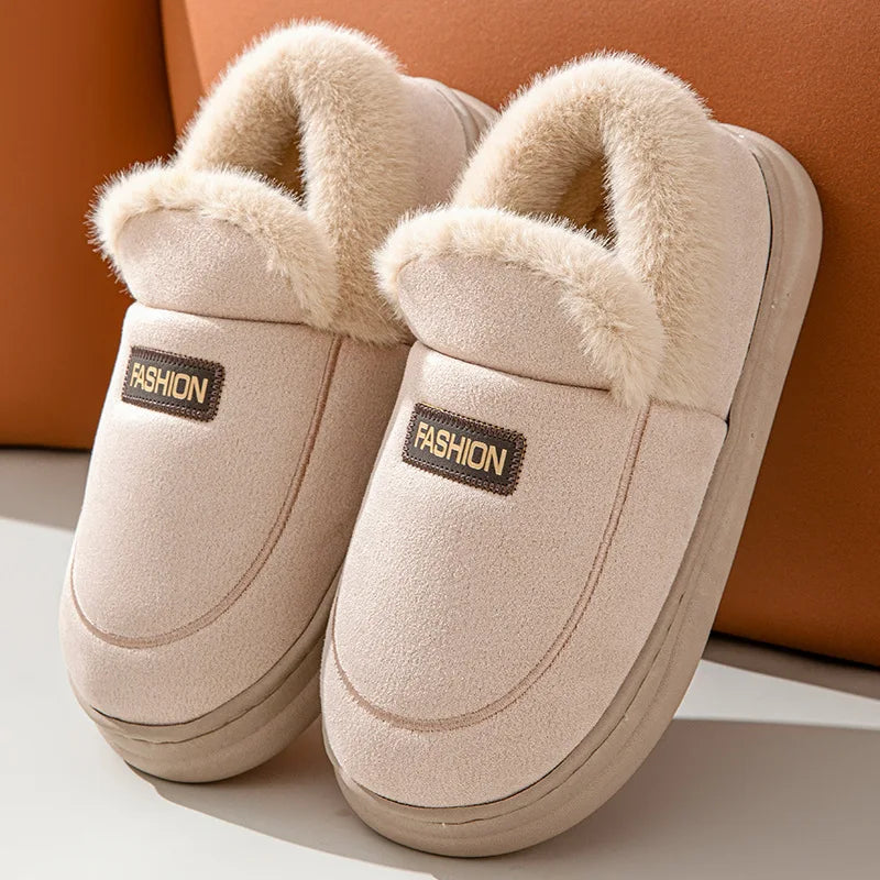 Women’s Plush Winter Slippers – Cozy, Fluffy, and Anti-Skid