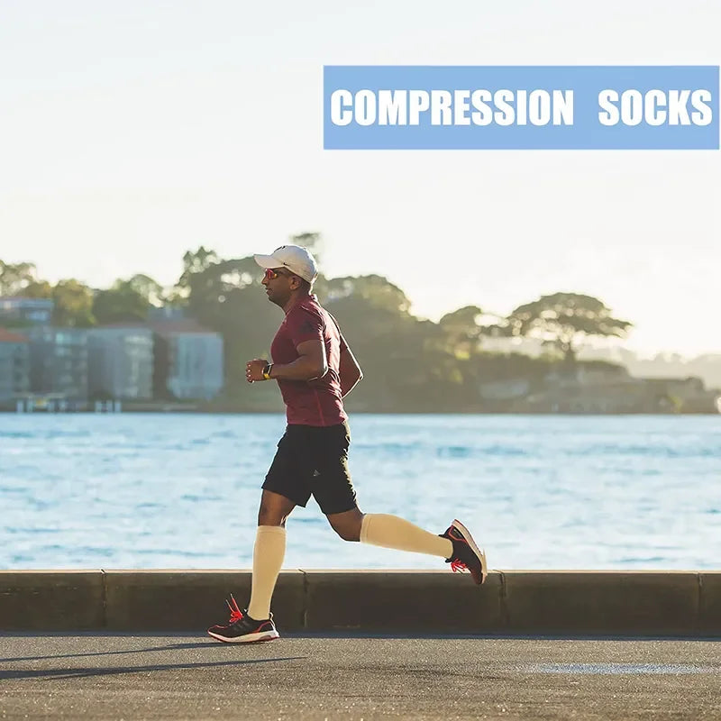 Unisex Compression Socks – Boost Circulation for Work, Sports & Recovery