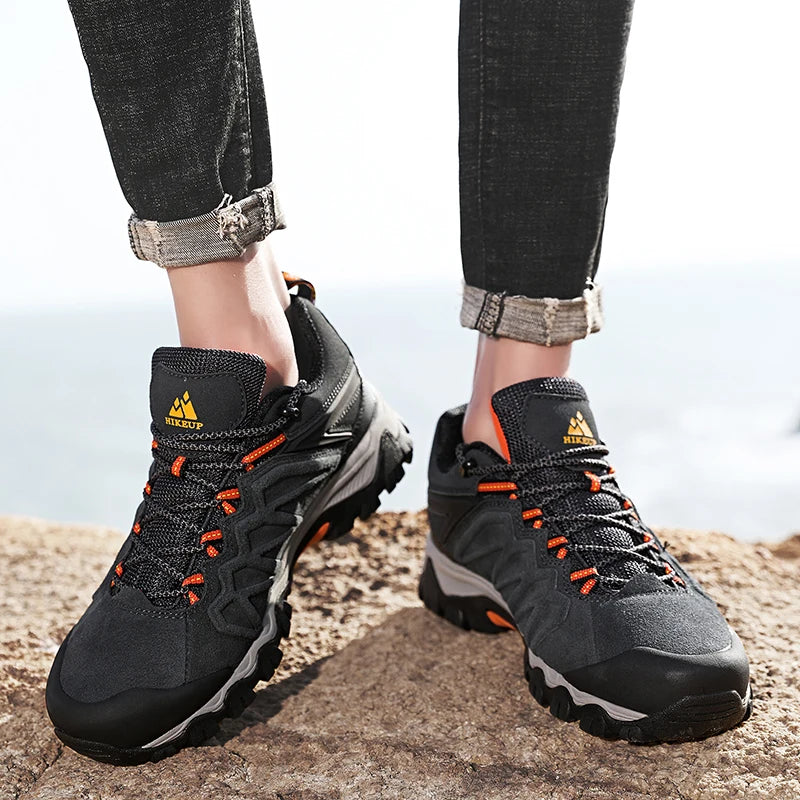 HIKEUP Premium Leather Hiking Shoes – High-Quality Comfort for Every Adventure