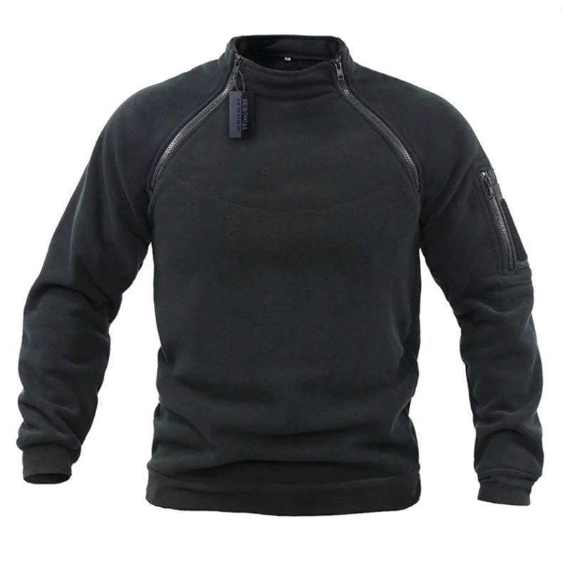 Men’s Tactical Polar Fleece Jacket – Warm, Windproof & Durable