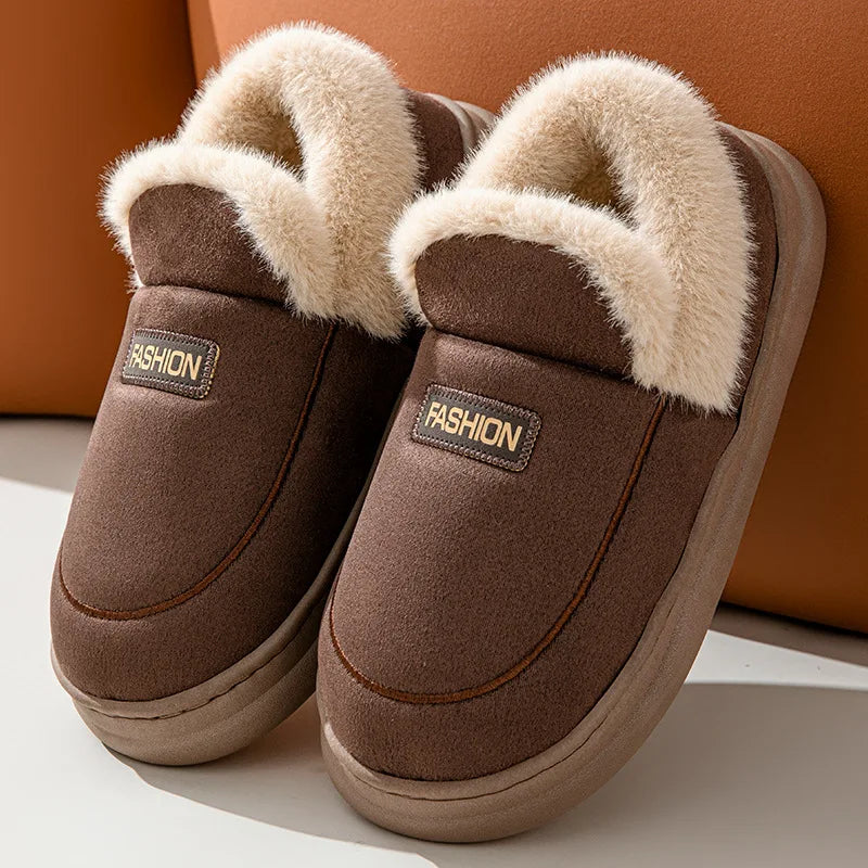 Women’s Plush Winter Slippers – Cozy, Fluffy, and Anti-Skid