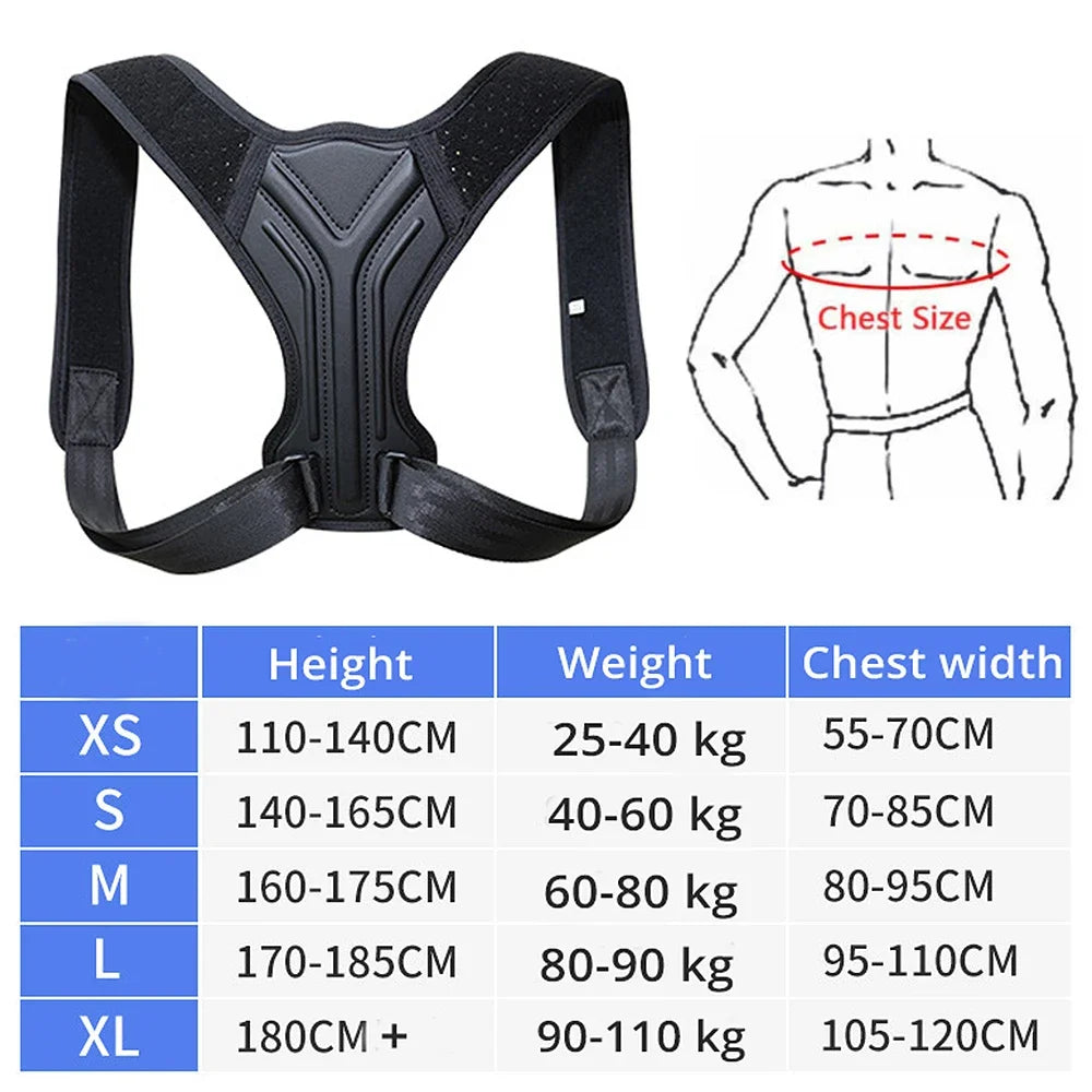 Adjustable Posture Corrector Belt – Spine & Shoulder Support