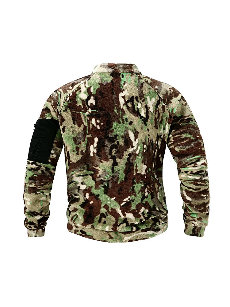 Men’s Tactical Polar Fleece Jacket – Warm, Windproof & Durable