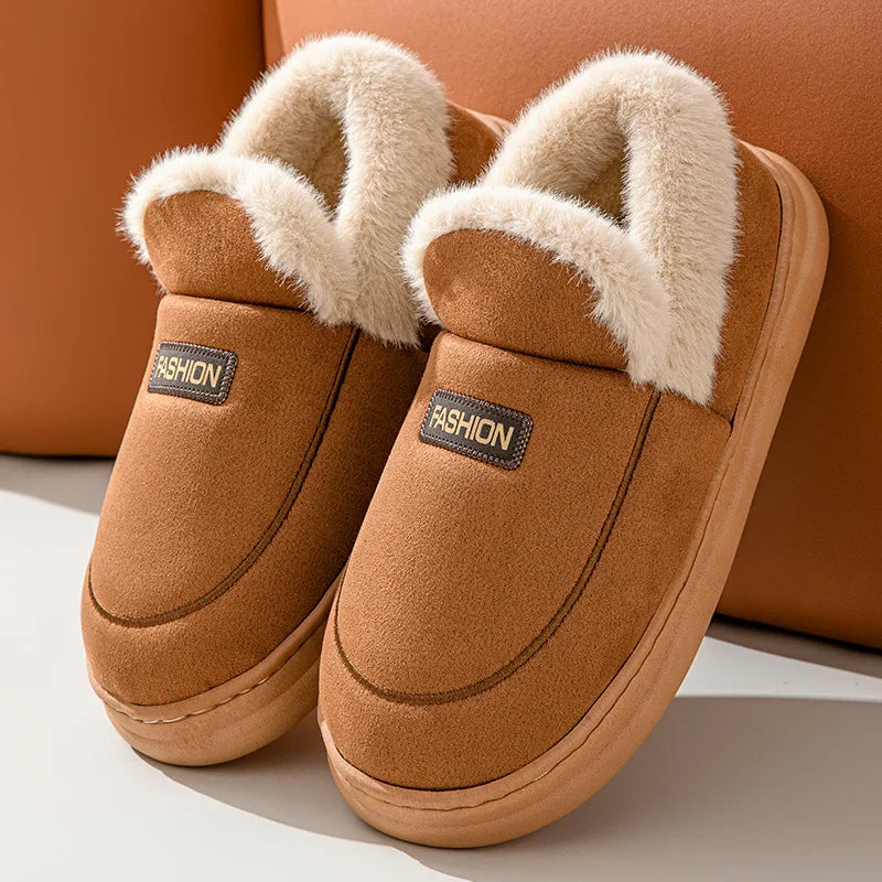 Women’s Plush Winter Slippers – Cozy, Fluffy, and Anti-Skid