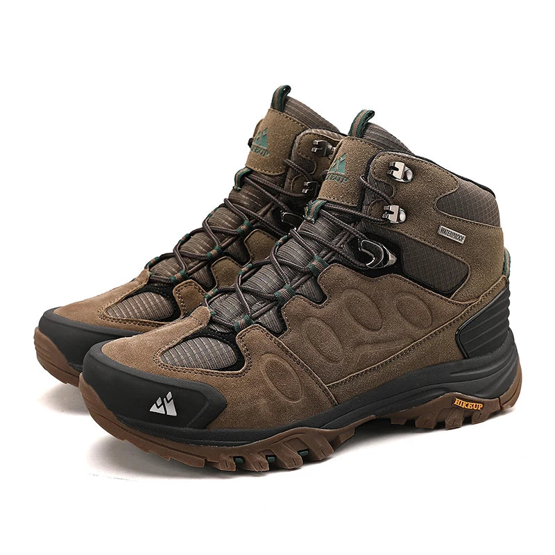 HIKEUP Durable Lace-Up Hiking Shoes – Breathable & Comfortable