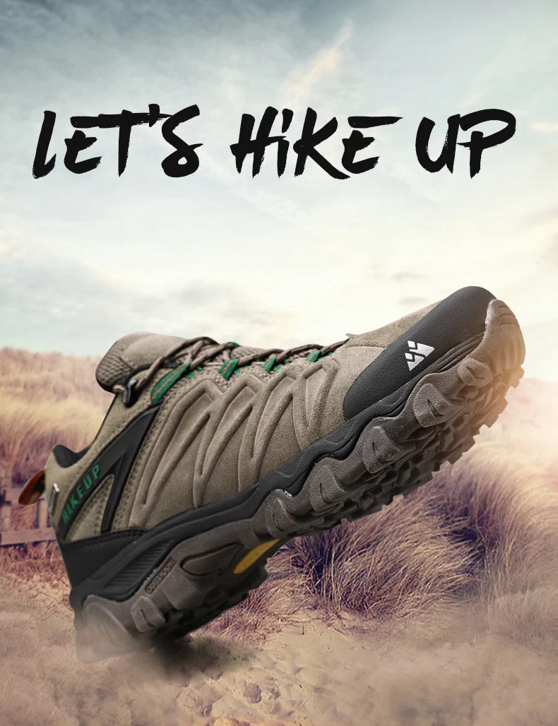 HIKEUP Premium Leather Hiking Shoes – High-Quality Comfort for Every Adventure