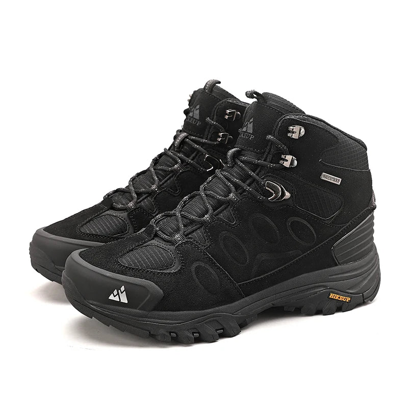 HIKEUP Durable Lace-Up Hiking Shoes – Breathable & Comfortable