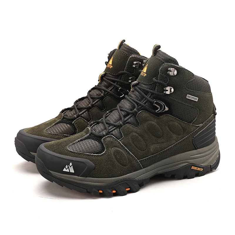 HIKEUP Durable Lace-Up Hiking Shoes – Breathable & Comfortable